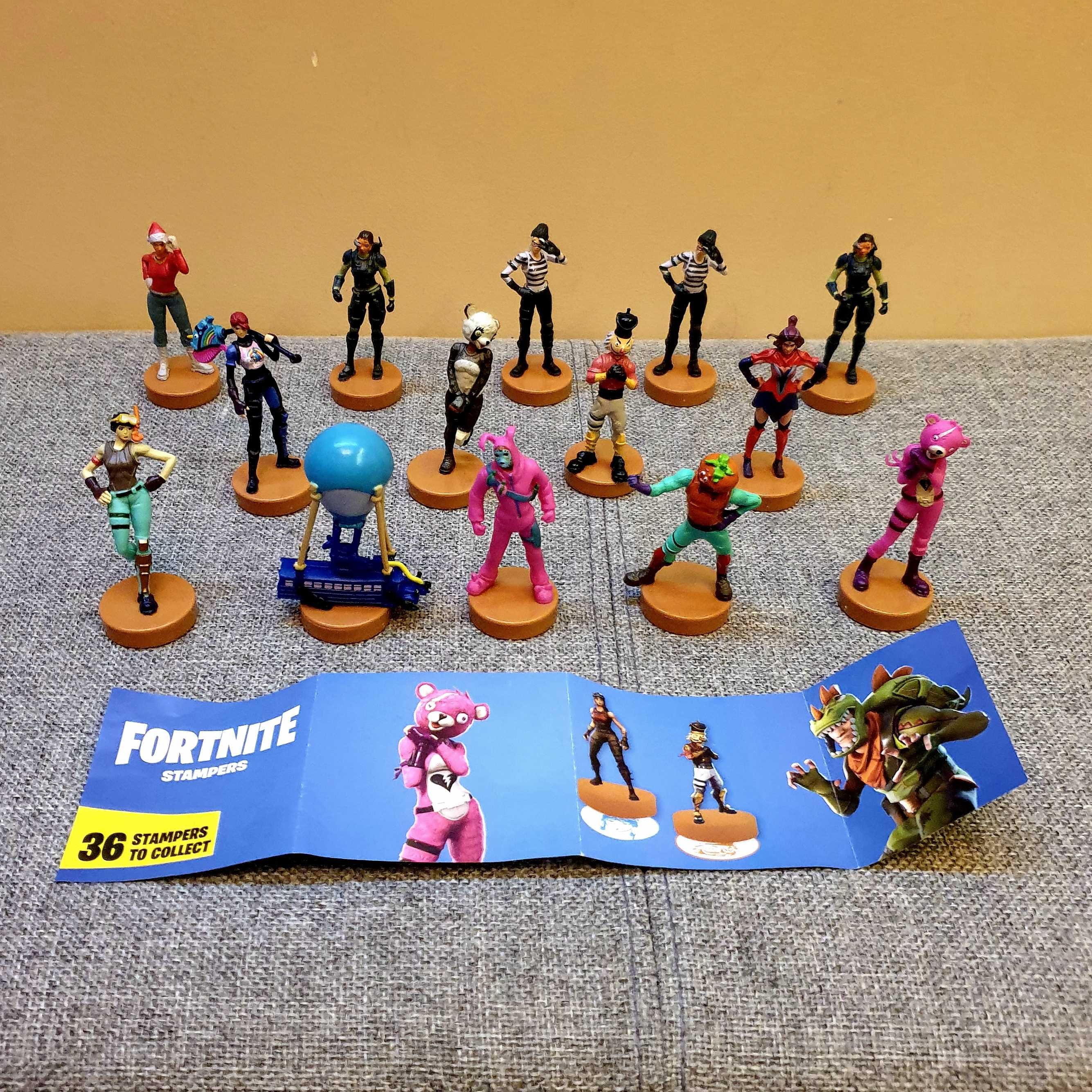 Fortnite Figurki - Pieczątki Duży zestaw Stampers Jak Nowe