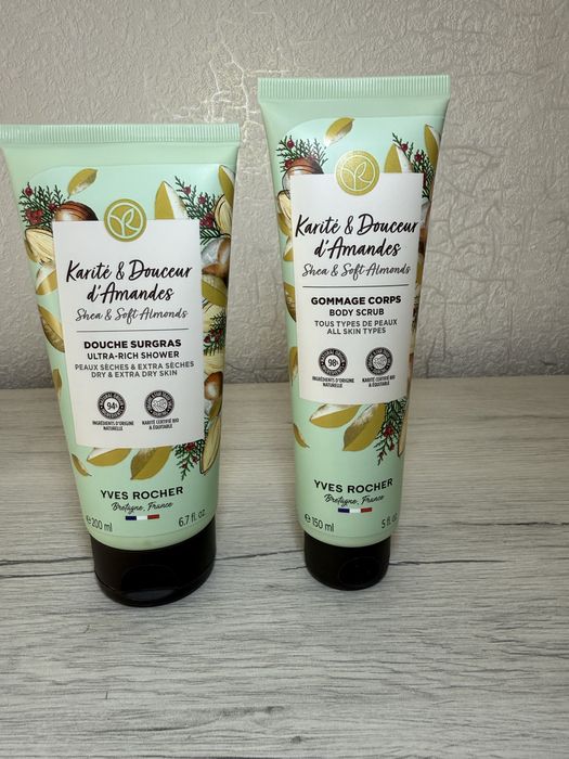 Набір крем+скраб/гель. Крем для рук 30 мл, 75 мл Ів Роше