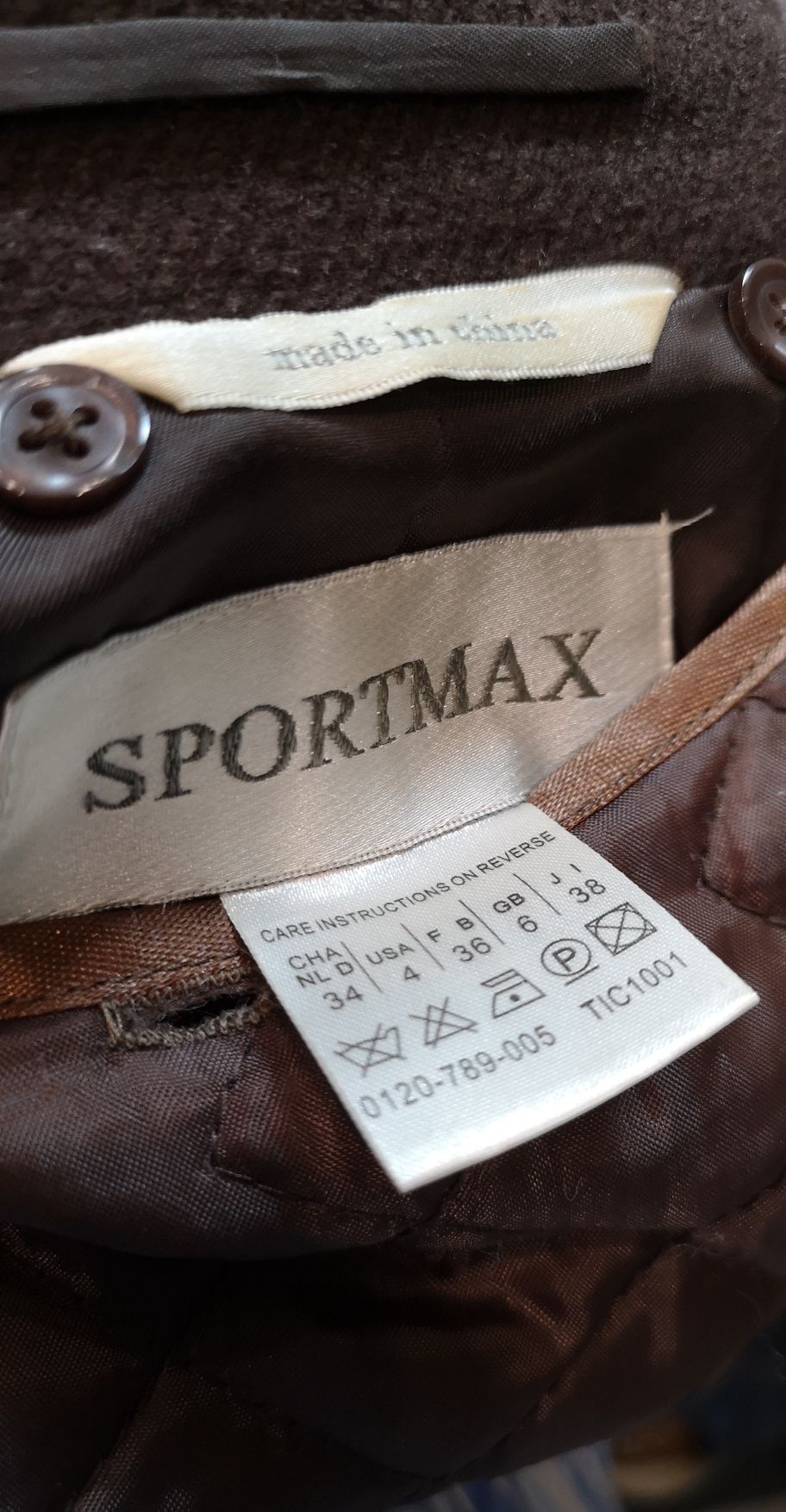 Sportmax MaxMara płaszcz angora wełna kaszmir
