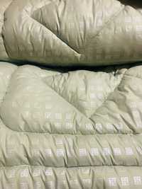 Одеяло  из овечьей шерсти теплое зимнее евро размер шерстяное вовна