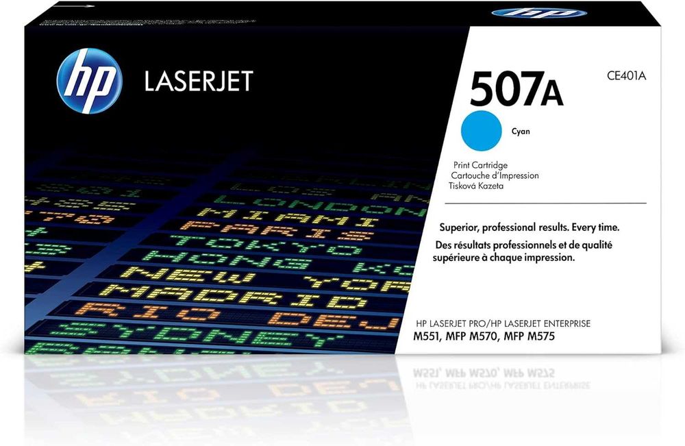 Wkład z tonerem HP 507A w kolorze cyjan | Pasuje do drukarek HP