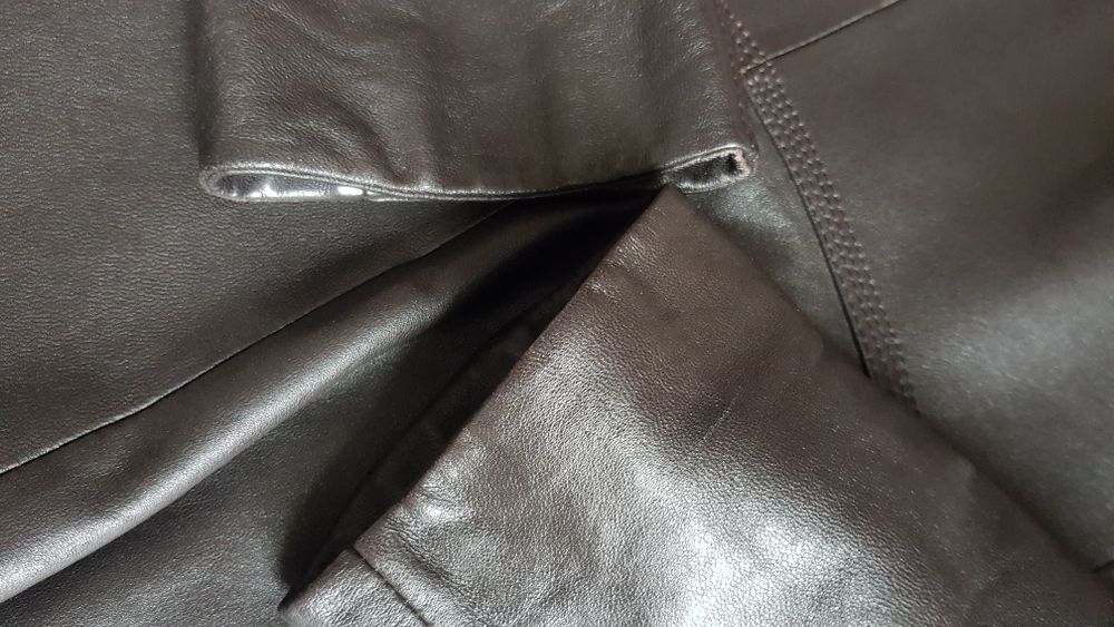 Кожаный пиджачек. Чёрный шоколад.