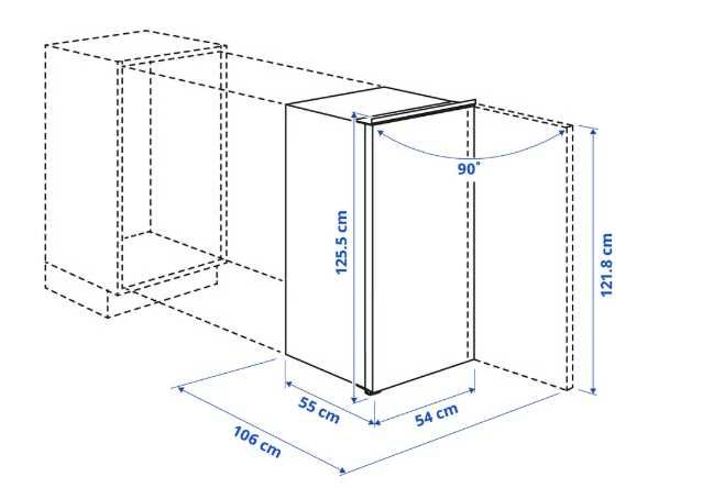 Frigorífico com congelador IKEA - Hallnas, novo