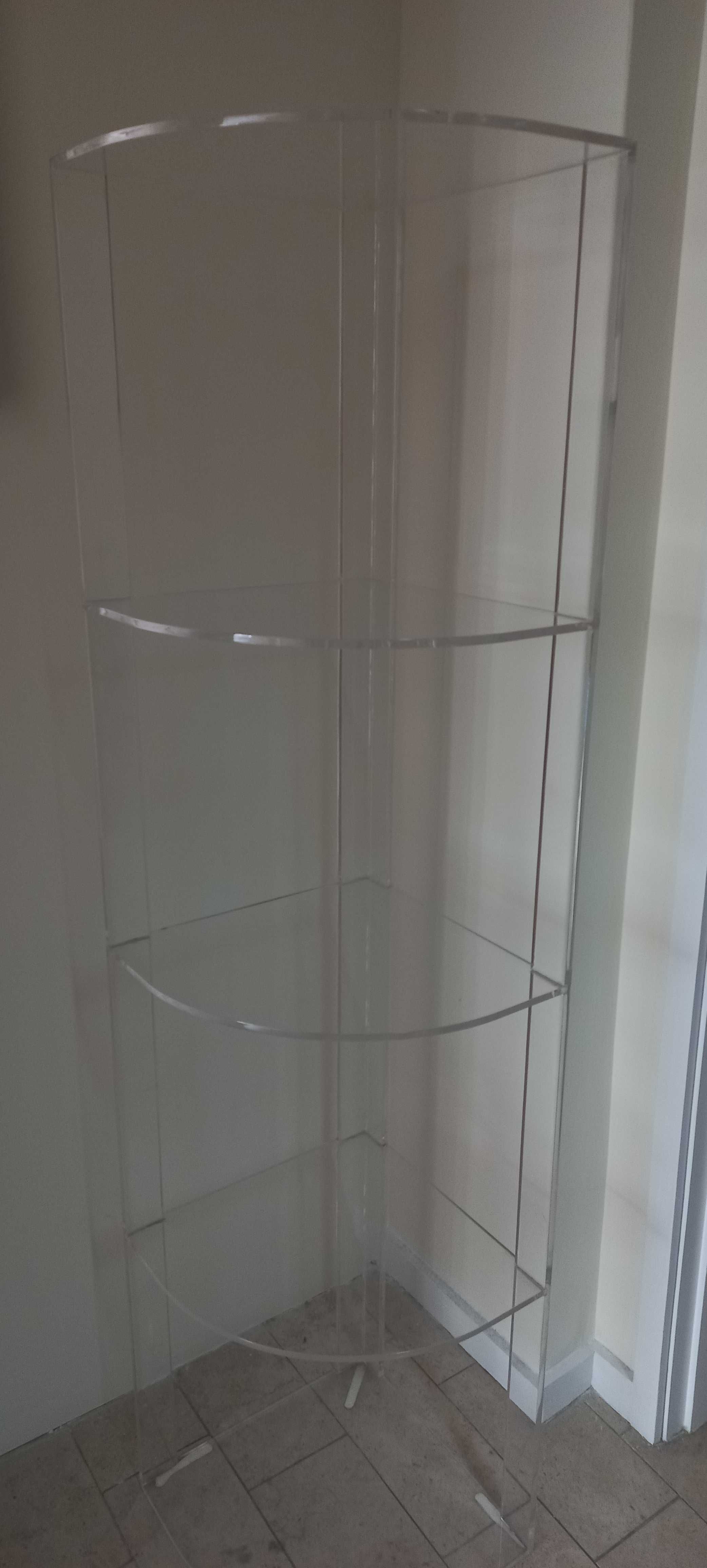 Vitrine de canto em Acrílico