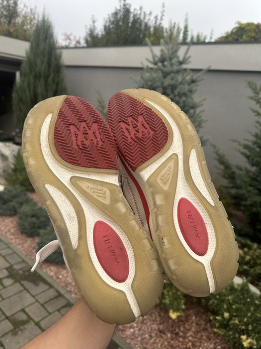 Amiri shoes white red