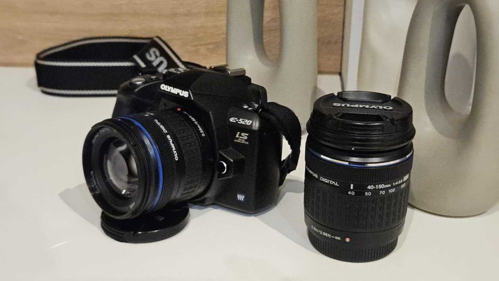 Lustrzanka OLYMPUS e-520 2 Obiektywy Zuiko 14-42mm i 40-150 mm Kraków