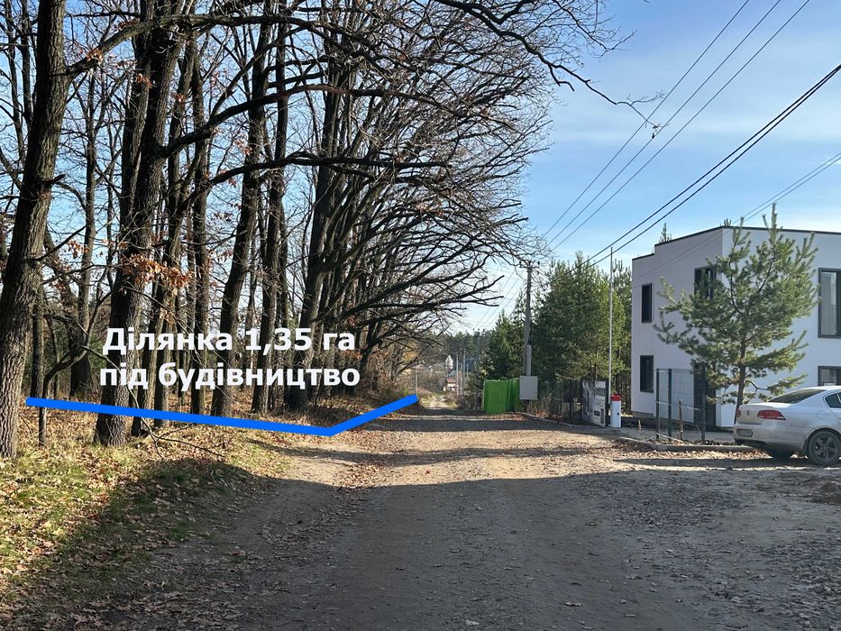 Тарасівка 1,33га під будівництво, вул.Гайова, ділянка для забудовника
