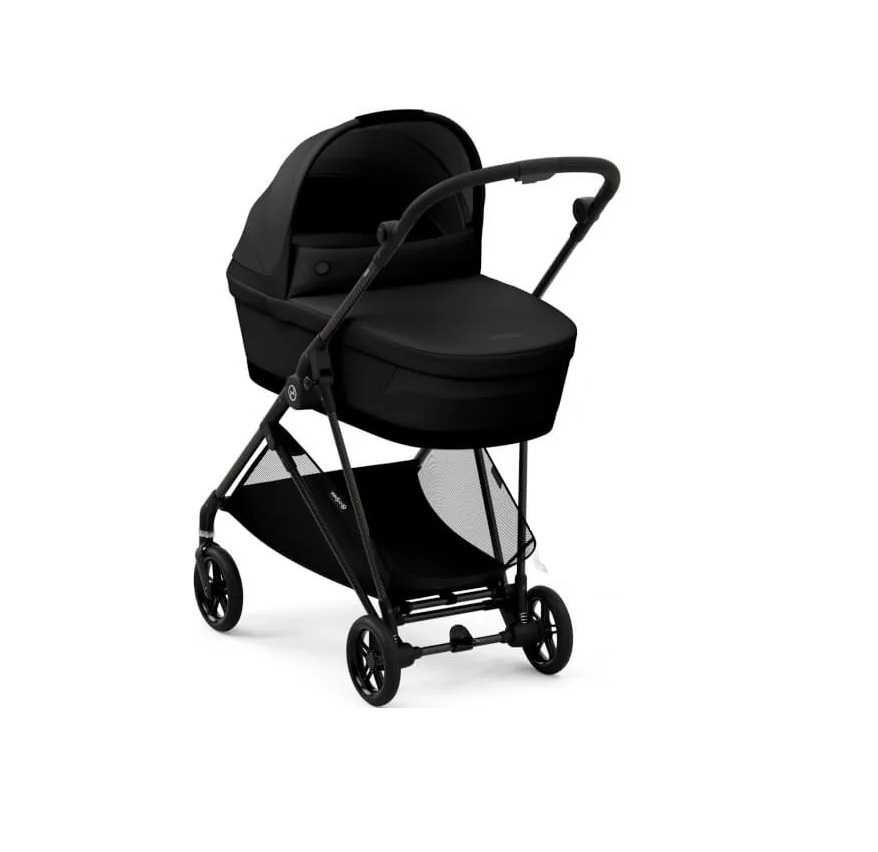 Cybex Melio Carbon Wózek Spacerowy +Gondola GRATIS 2w1 Deep Black NOWE