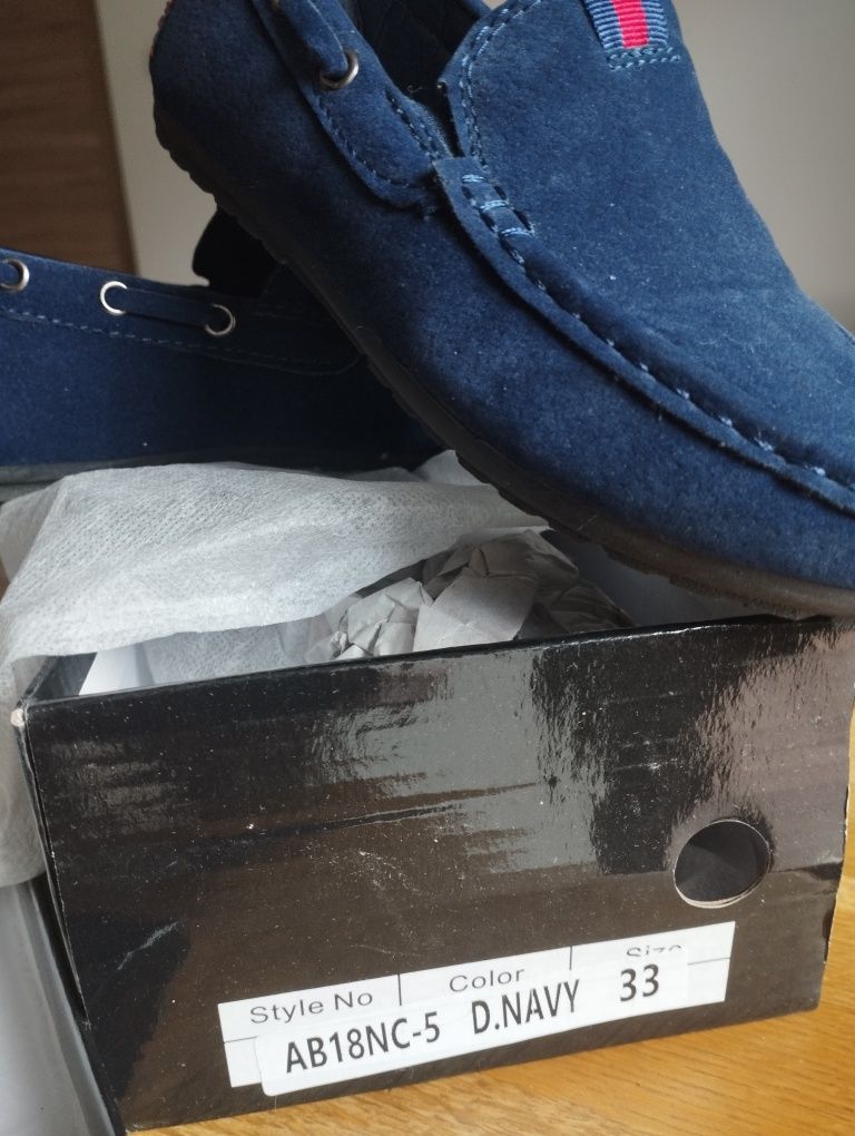 Buty mokasyny chłopięce r.33