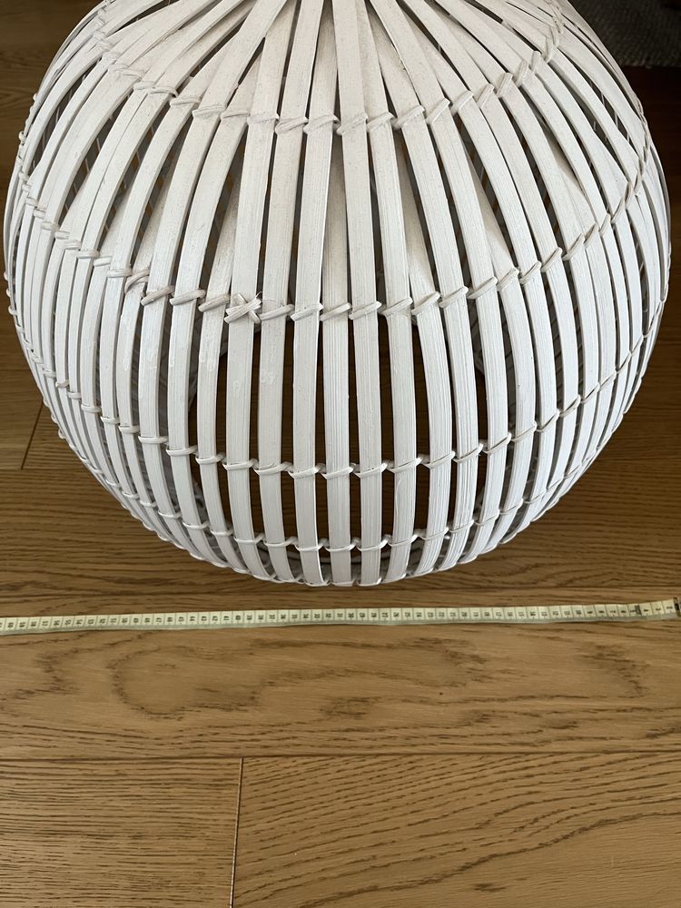 Lampa sufitowa, drewniana, średnica 50 cm