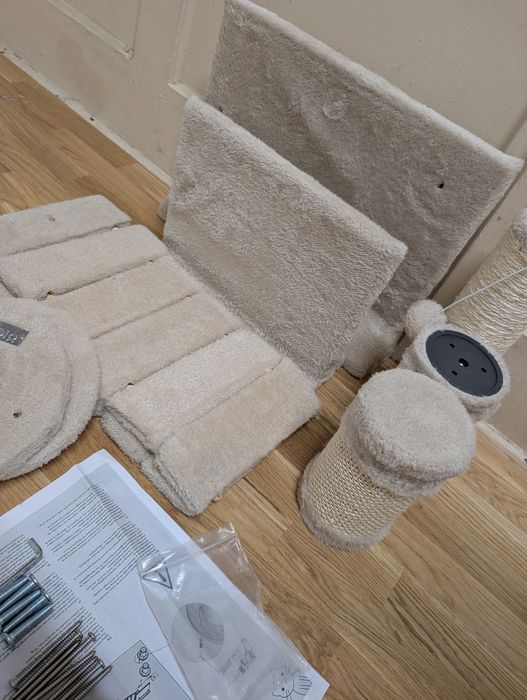 Kerbl Pet Ścianka Wspinaczkowa Matterhorn Beżowa 6 elementów Drapak