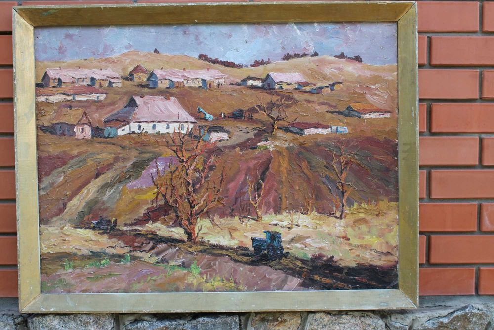 большая картина соцреализм осень в колхозе