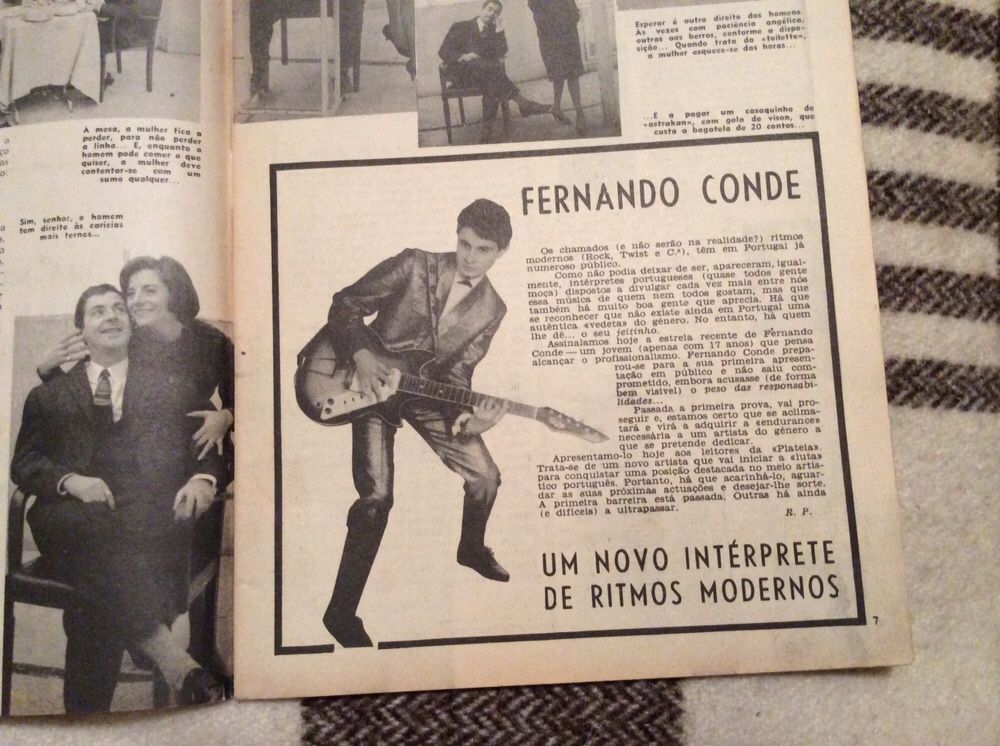 Fernando Conde Ié-Ié notícia da estreia 1962