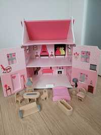 Domek dla lalek Janod mebelki dla lalki drewniane dom lalka