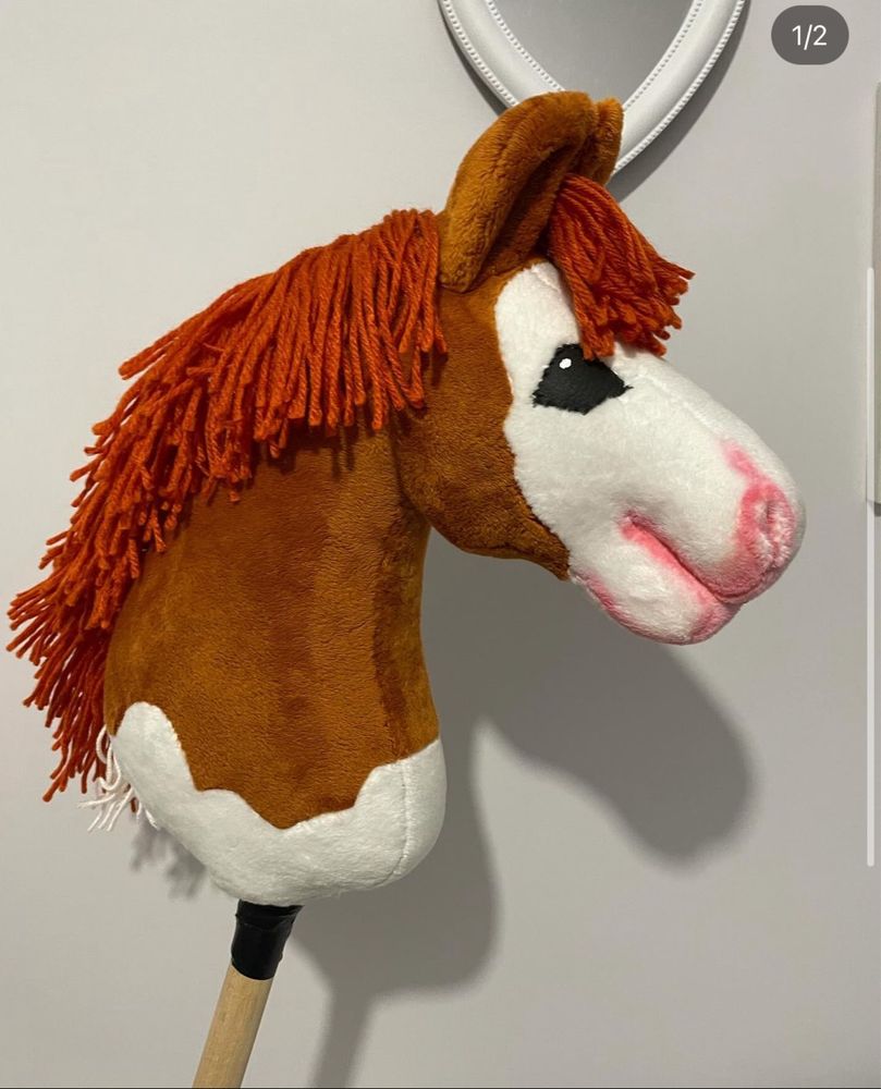 Hobby horse rudy kasztan konik