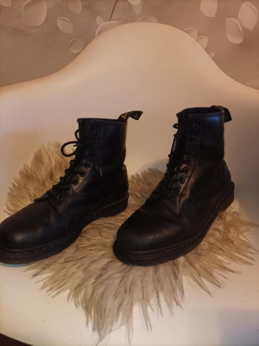 Martensy męskie buty skorzane