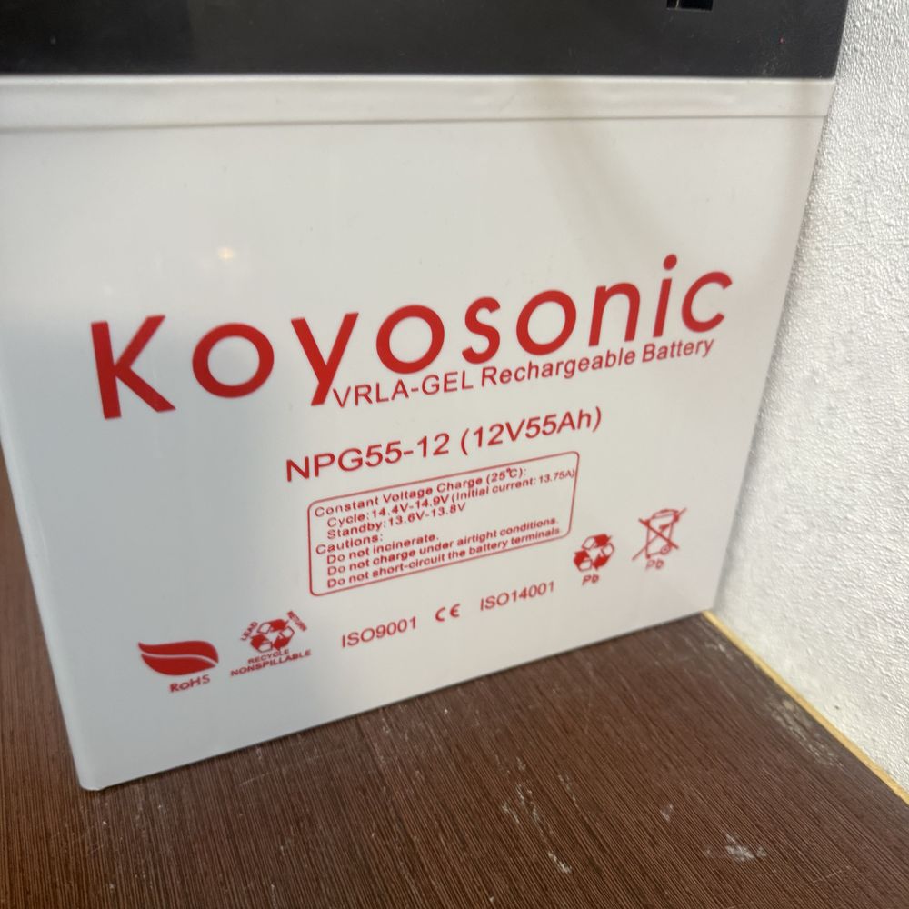 Інвертор Must PV18-3224VPM, 24 В /акб Kovosonic NP655-12 (12V55Ah) 2шт