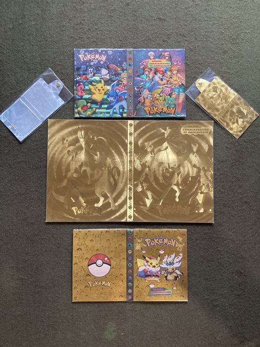 Cadernetas pokemon guarda cartas colecao