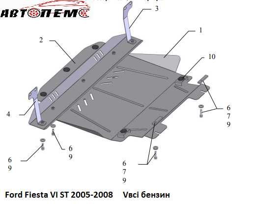 Захист двигуна Ford EcoSport Escape Escort Explorer Ford  F-150 Fiesta