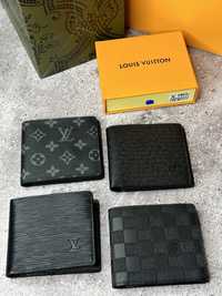 Мужские кошельки Louis Vuitton чоловічі гаманці Луі Вітон LV ЛЮКС