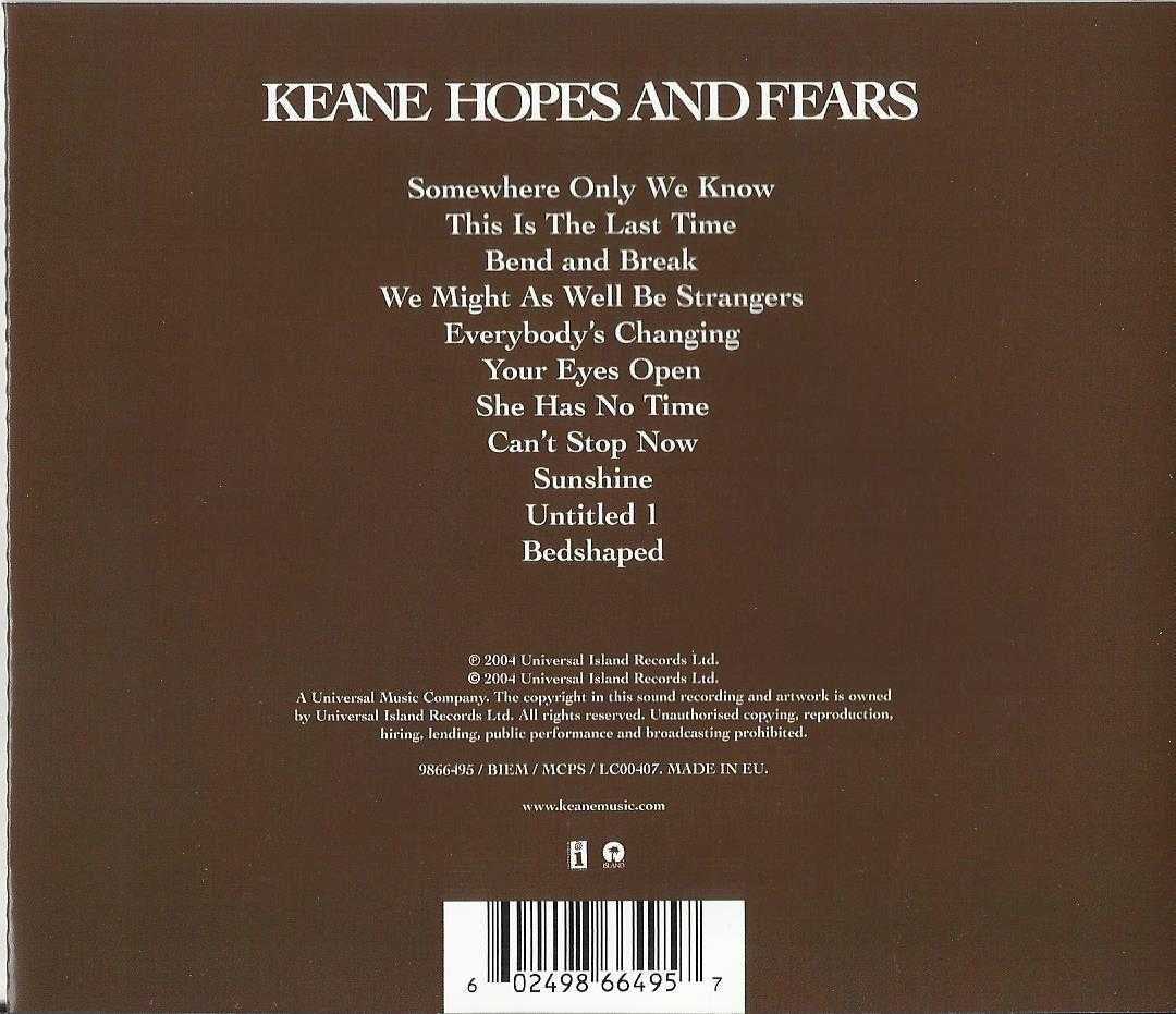 Keane - Hopes and Fears