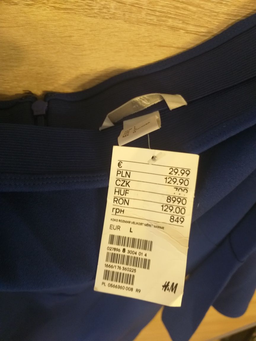 Sukienka cold shoulder H&M rozm. L 42