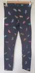Czarne legginsy w kolorowe jednorożce H&M