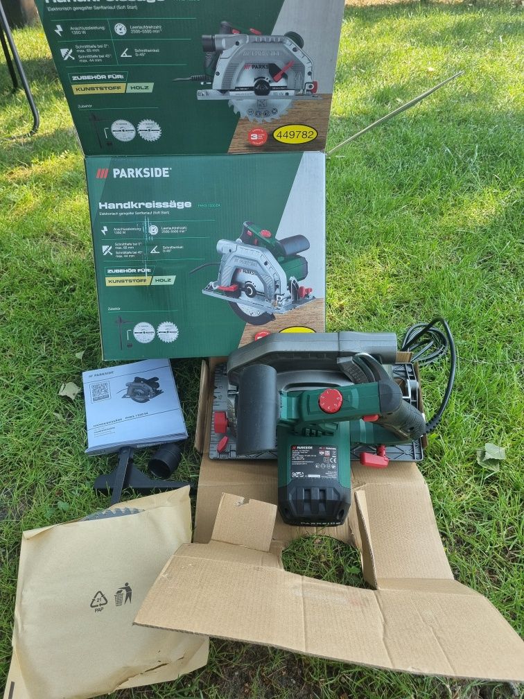 Nowa Pilarka ręczna tarczowa Parkside PHKS 1350 E4, 1350 W