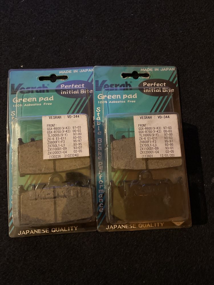 Vesrah Klocki Hamulcowe PrzódGSF,GSR,GSXR,ZX6R,ZX9R,GPZ,ZZR,ZXR,KLE,VN