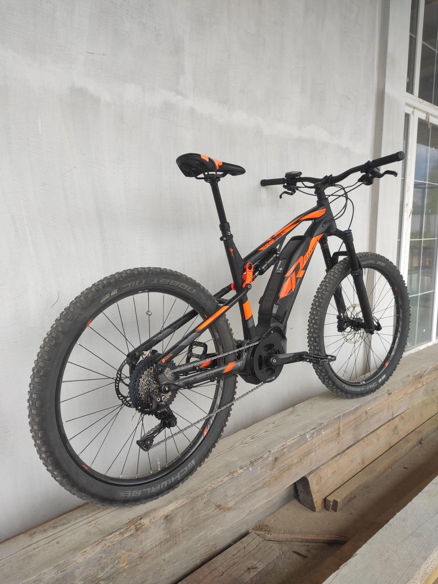 Двухподвес Raymon E-Seven TrailRay 8.0 (2019) 48см, Yamaha, Deore XT