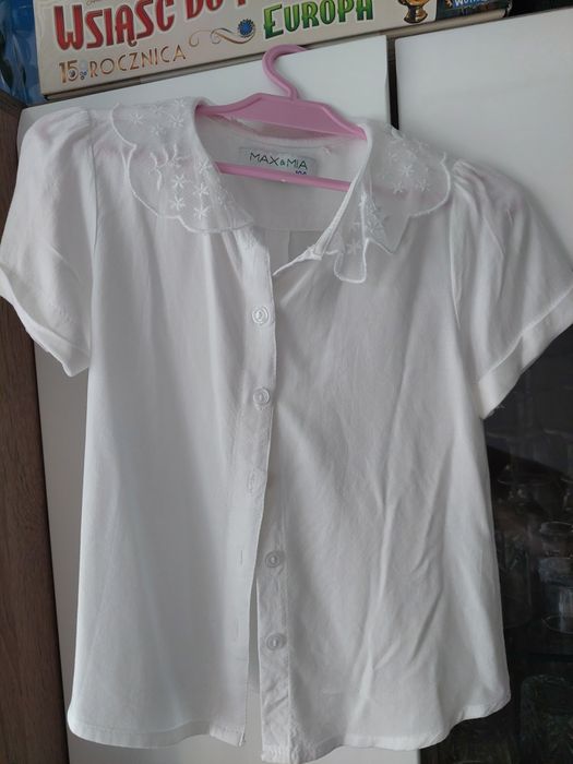 Bluzka biala dla dziewczynki