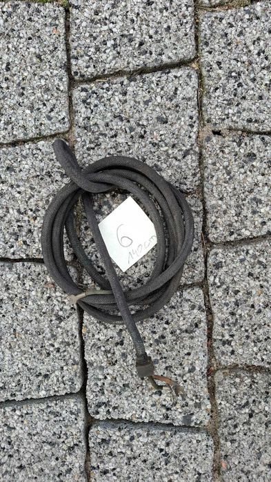 komplet starych kabli telefonicznych w oplocie