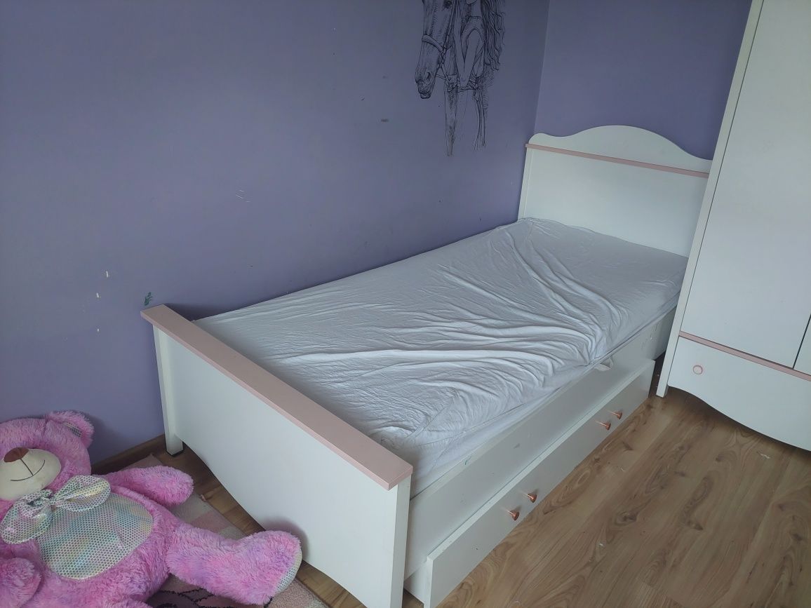 Łóżko dziewczęce z szufladą Agata meble