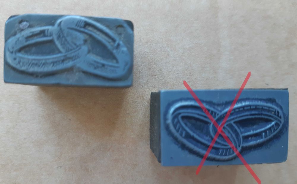 Moldes/Carimbos de Tipografia para Impressão em Offset