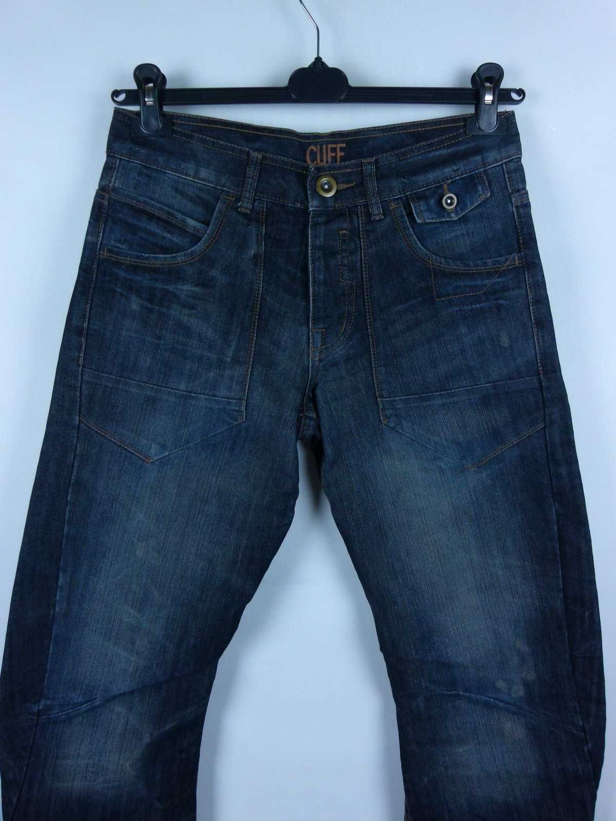 Denim Cuff spodnie dżins joggery vintage W30 / L32