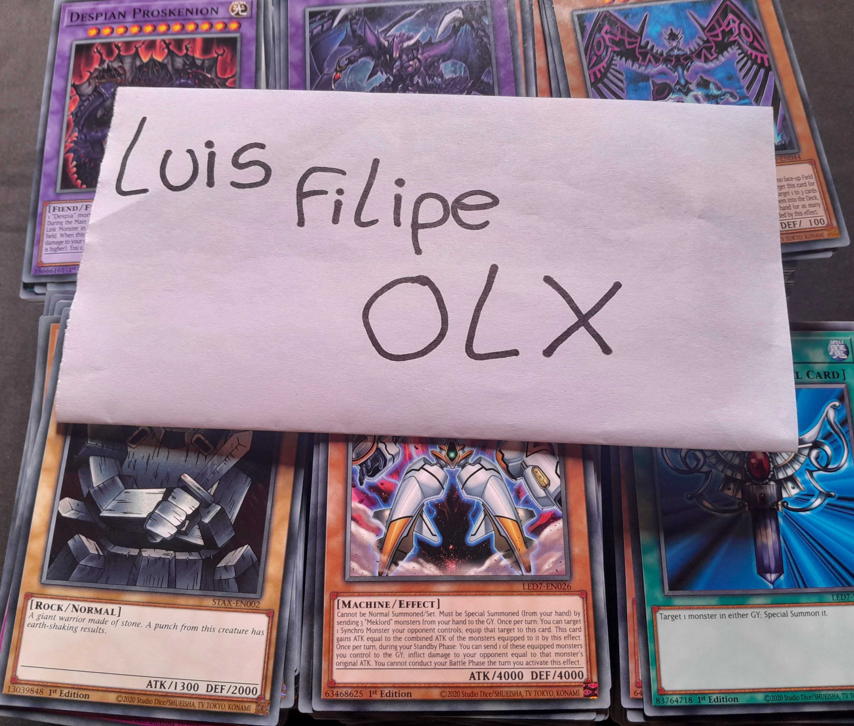 Lote 1000 Cartas Yu-Gi-Oh