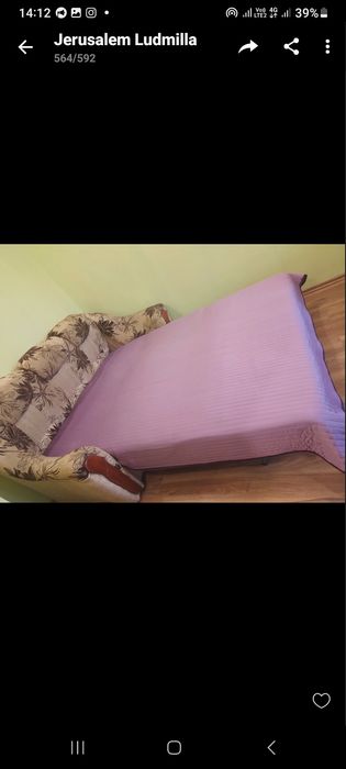 Диван розкладний гарної якості, розмір в розкладеному вигляді 190/200