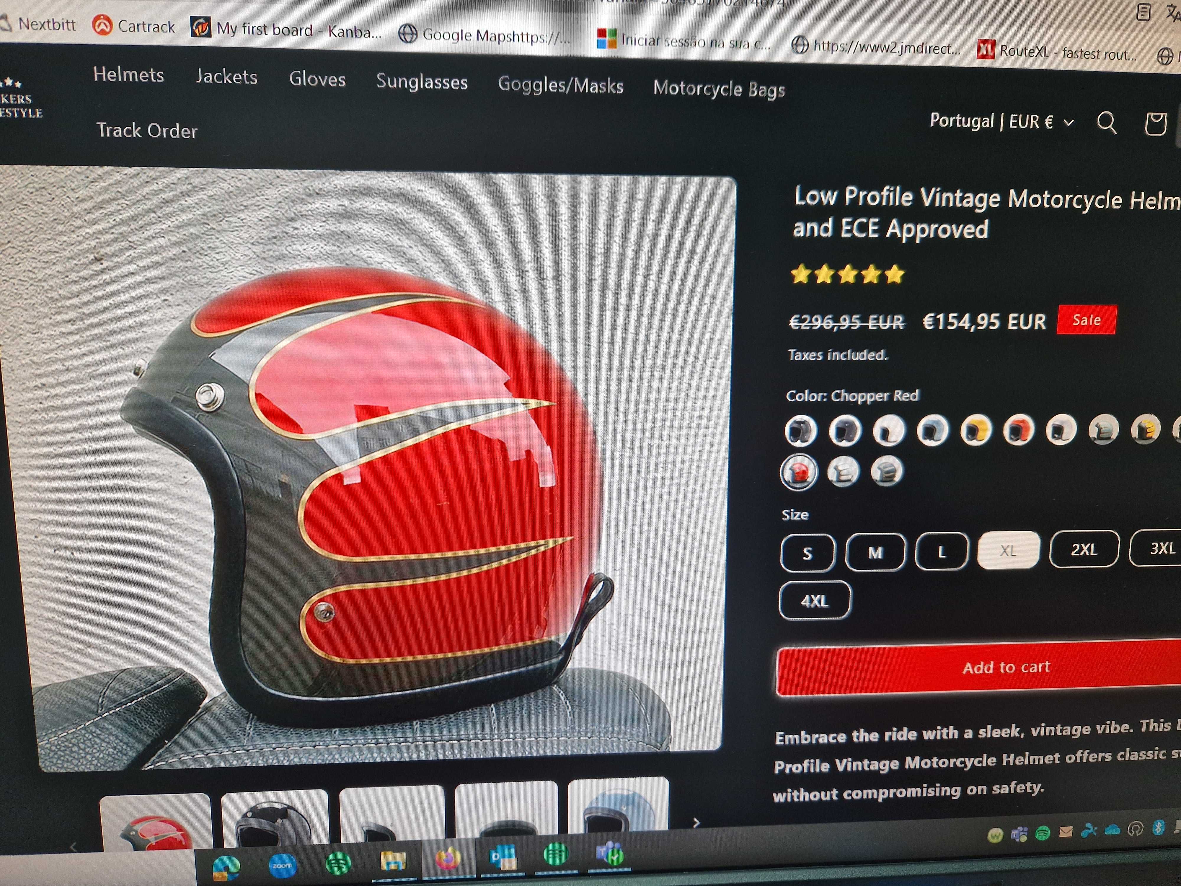 Capacete low profile NOVO