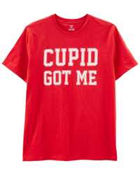 Чоловіча/юнацька футболка Carter`s, розмір L, принт "CUPID GOT ME"