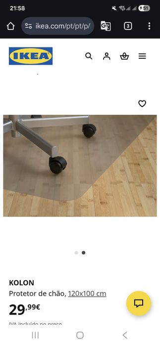 Protetor Chão Kolon Ikea