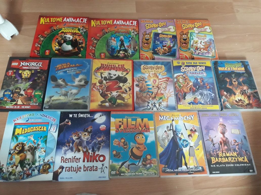 Bajki, bajeczki, dvd, lego, panda, disney, pszczoly, scooby doo