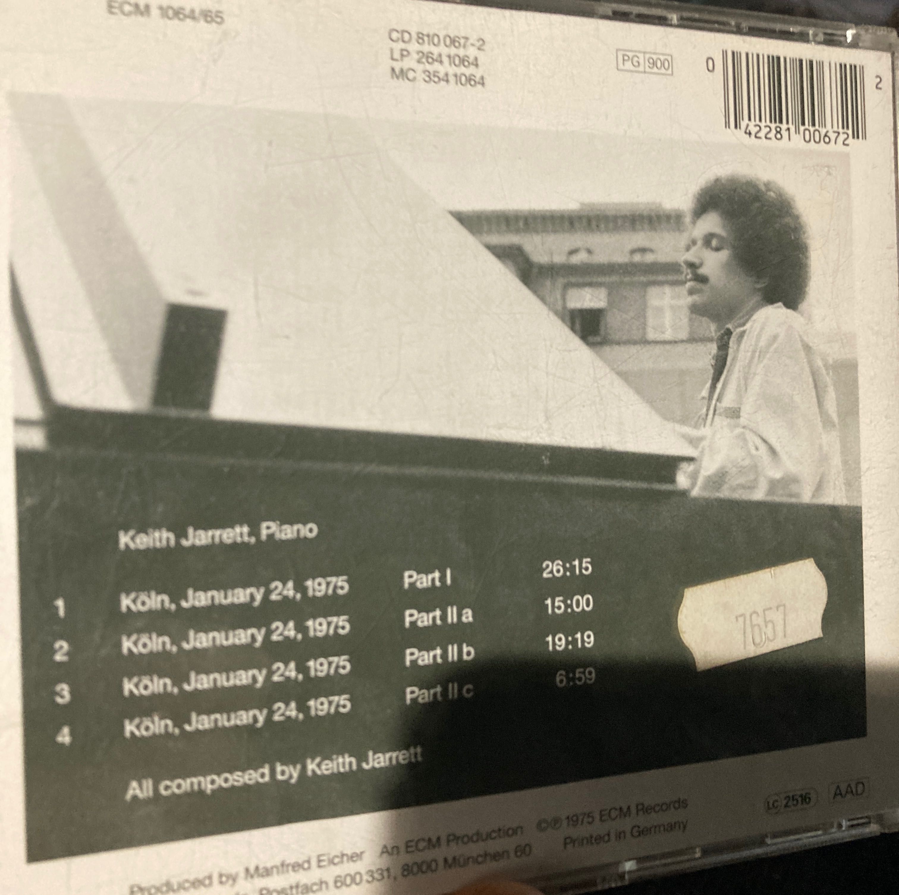Keith Jarrett - The Köln Concert cd