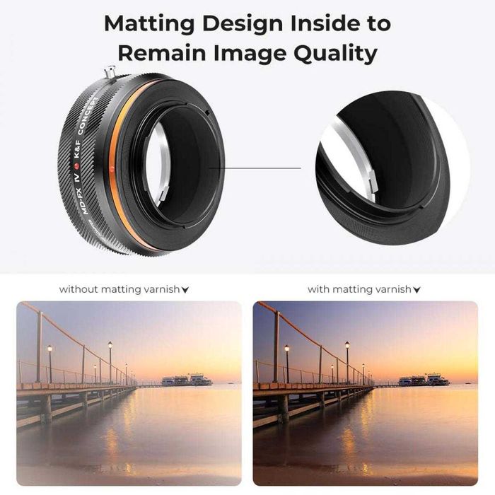 Adapter Minolta MD - Fuji FX X-Pro1 X-E1 X-E2 itd. K&F Concept 2024 IV