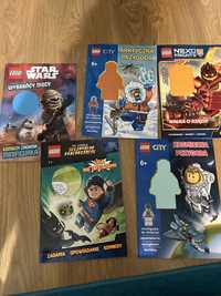 Książeczki Lego city, stars wars i inne - 5 sztuk