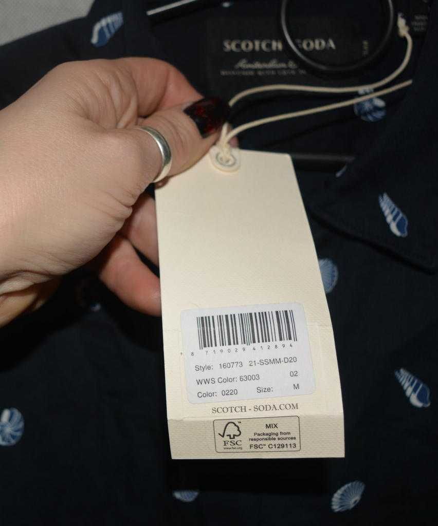 Koszula męska Scotch&Soda M organic cotton