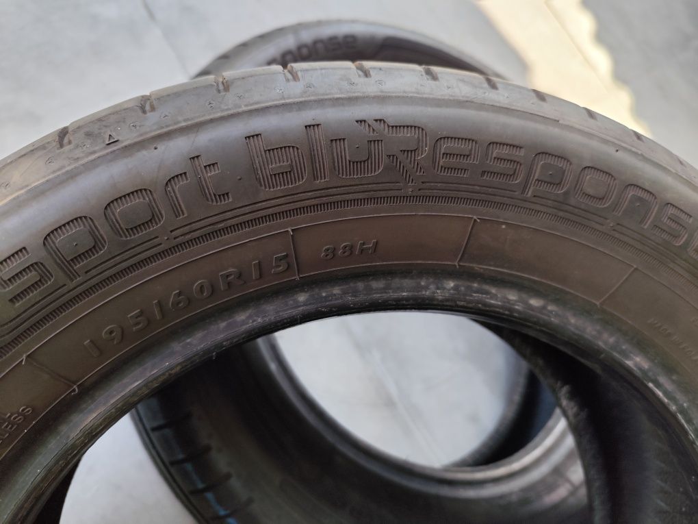 Pneus 195/60r15 Dunlop 75% piso