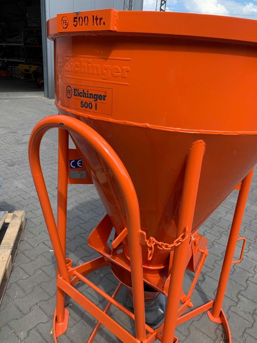 Pojemnik zbiornik EICHINGER 500L wylew centralny rękaw na beton