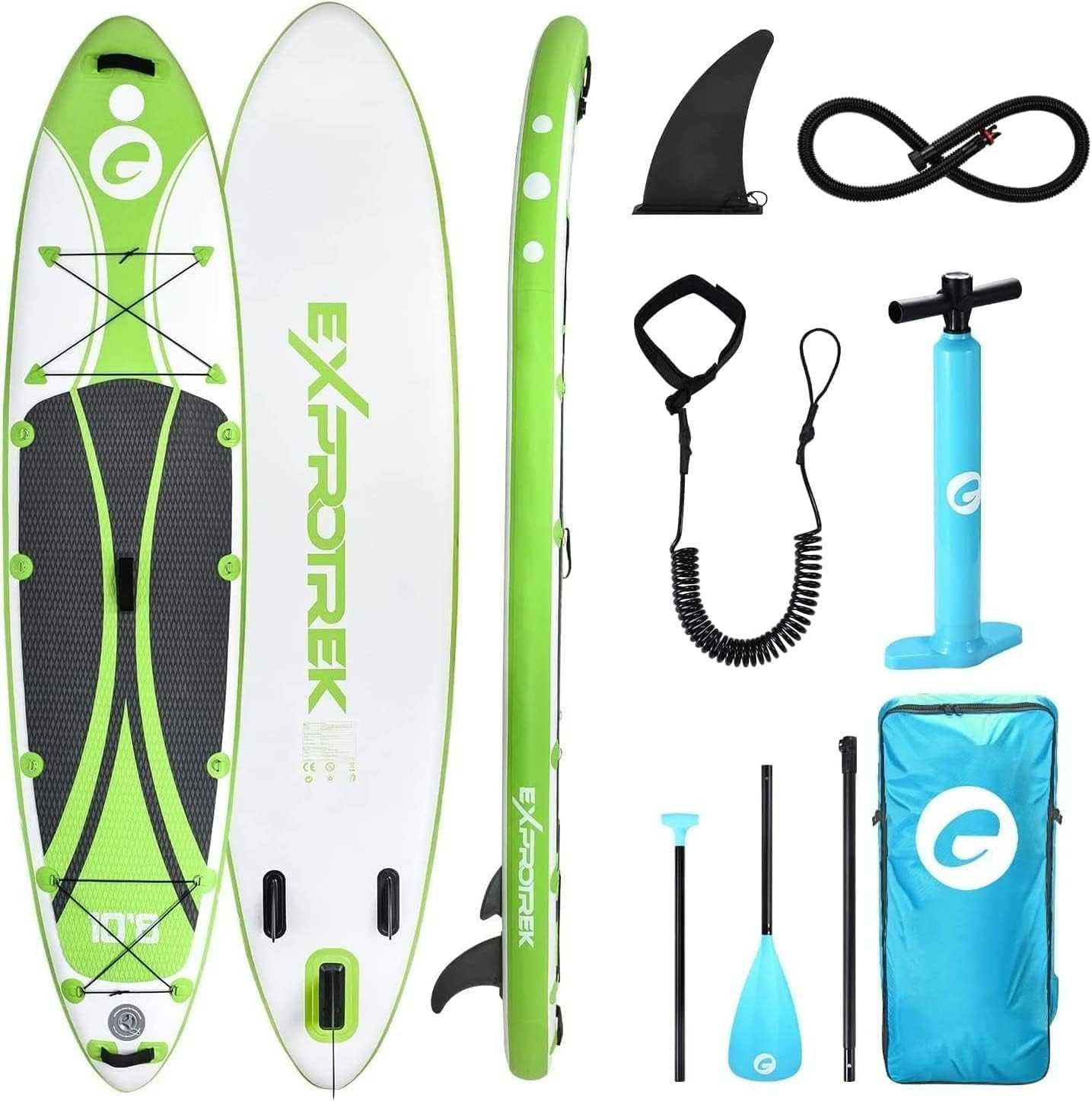 Exprotrek Stand Up Paddling Board Nadmuchiwana deska Zielona NOWA