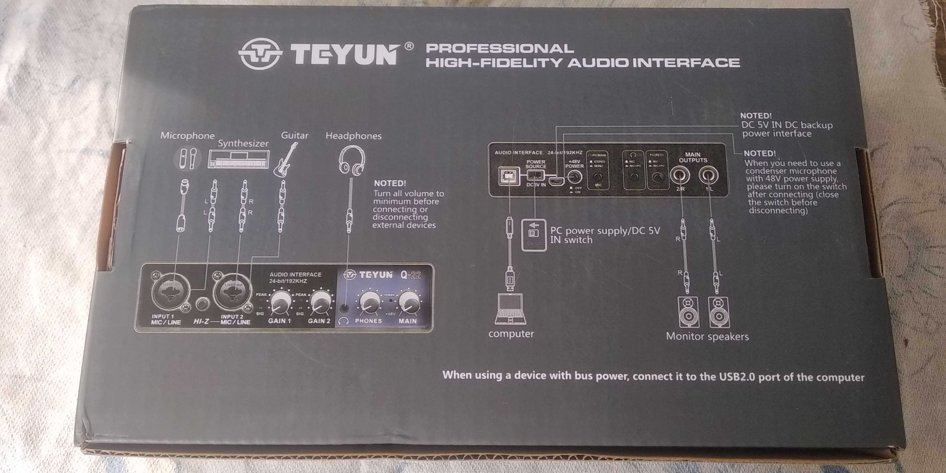 Продается звуковая карта Teyun Q-22