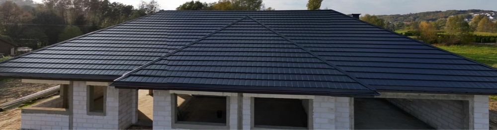 Blachodachówka Modułowa 115 m2 Nowa Blacha Izi Blachprofil 7016